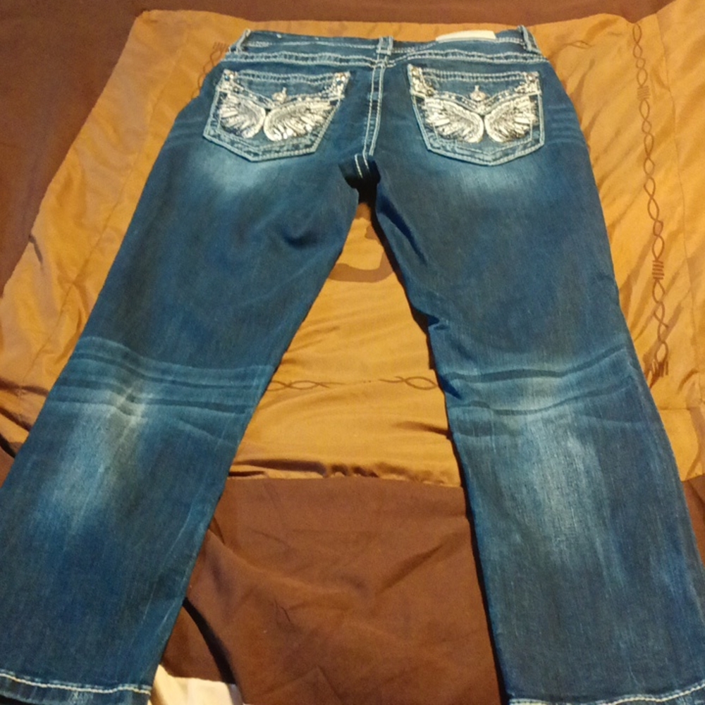 2 pair of Miss Me Curvy crop capris size 28